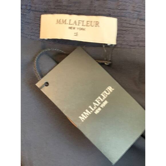 MM. Lafleur The Cobble Hill 2.0 Navy Blue Cotton Jacquard skirt size 1X - Picture 3 of 11